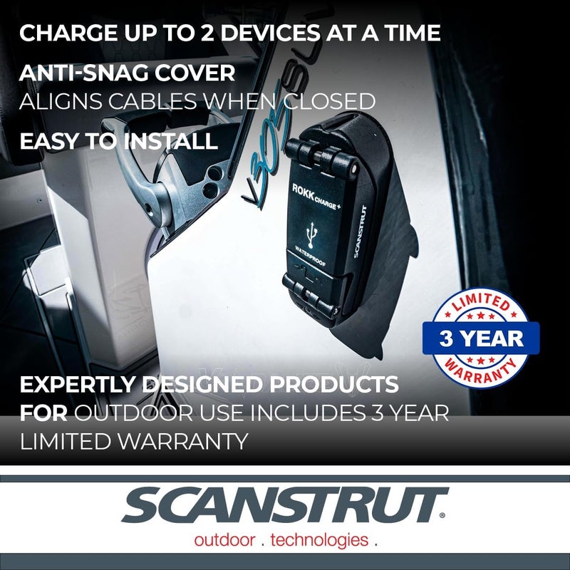Scanstrut SC-USB-02 ROKK Charge+ Waterproof Dual USB Fast Charge Socket - Image 4